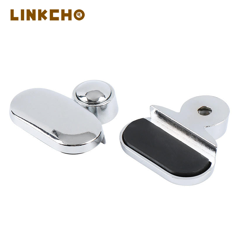 Zinc Alloy Oval Glass Clip for Bathroom Kitchen Dining Outdoor Bedroom Hotel Living Room Apartment Door 3-5mm Glass Mirror Clip