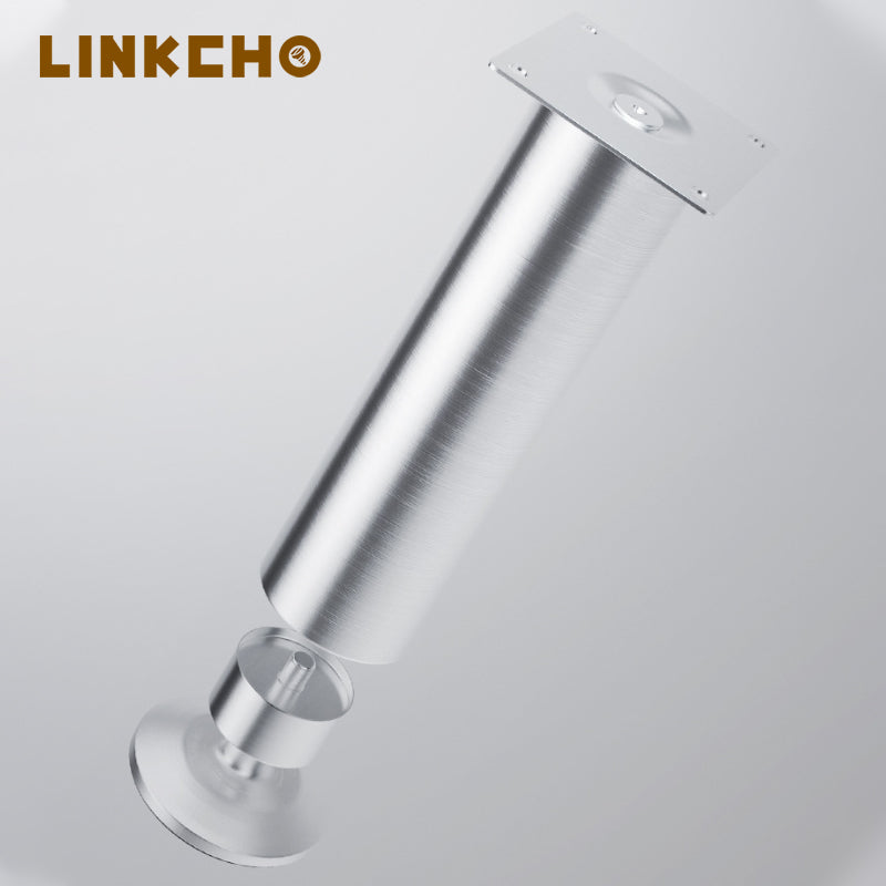 Furniture Hardware Modern Design Cylindrical Furniture Legs Chrome Metal Base Feet Stainless Steel Sofa Feet Patas Para Muebles