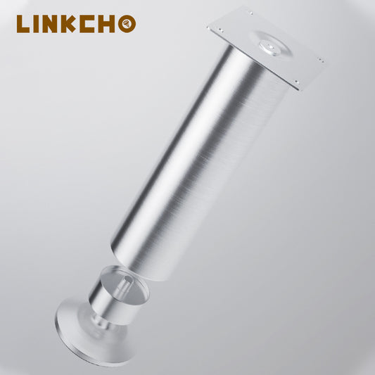 Furniture Hardware Modern Design Cylindrical Furniture Legs Chrome Metal Base Feet Stainless Steel Sofa Feet Patas Para Muebles