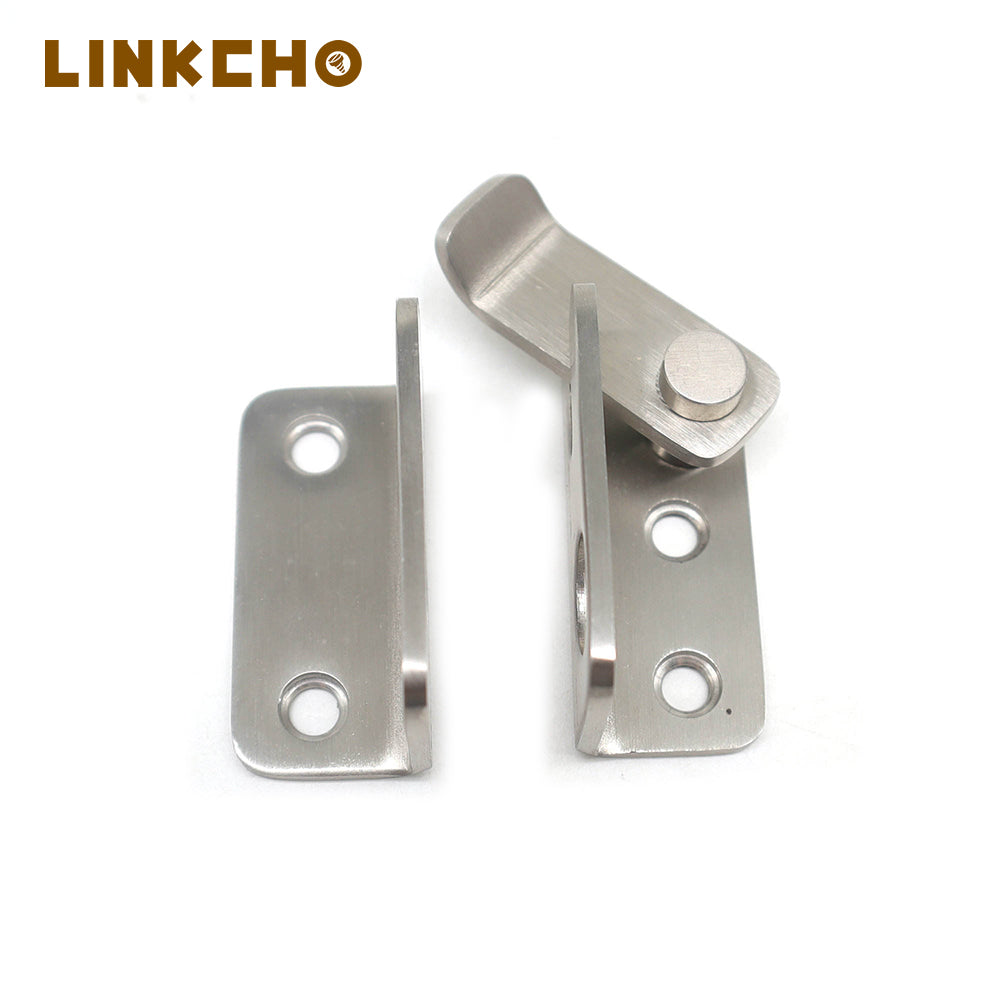 Factory Direct Selling Stainless Steel Push Lock Door Steel Door Latch Sliding Lock Barrel Bolt Push Lock Door Latch