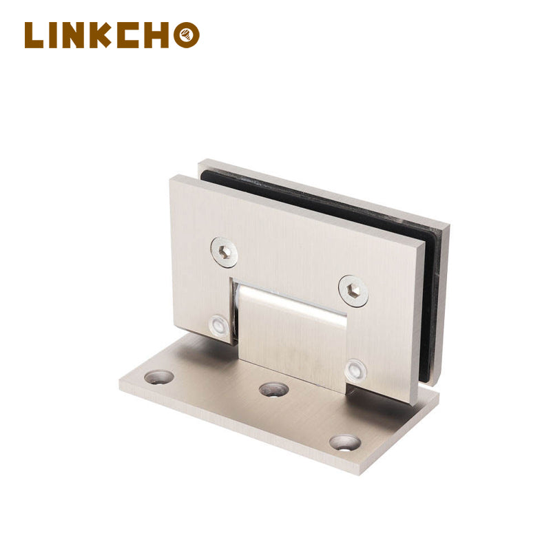 Modern Solid Brass Adjustable Soft Closing 180 Degree Pivot Hinge for Bathroom Door with 5MM Thickness