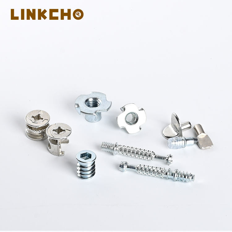 Metal Connector Screw Bolt Cabinet 3 1 Cam Dowel Locking Nut Fastening Hardware Joint Furniture Lock Fittings Living Room Hotel