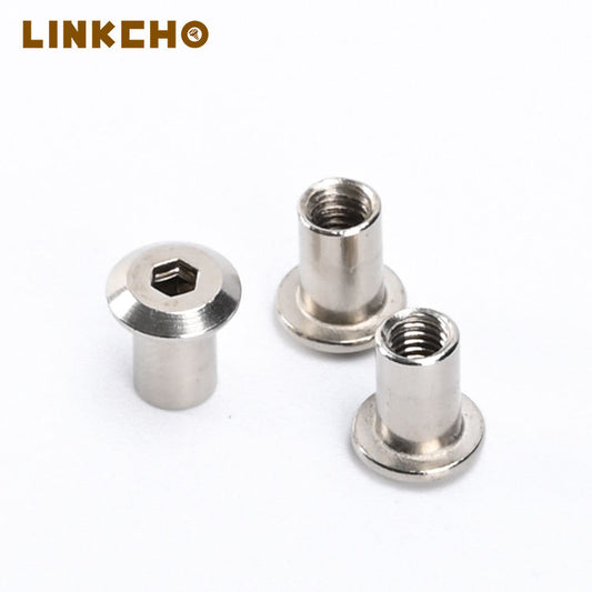 M3-M12 12.7mm Stainless Steel Zinc/Nickel Plated Flat Head Hex Socket Sleeve Barrel Nut for Furniture Connector