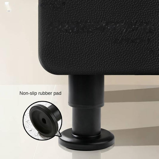 Modern Black Telescopic Adjustable Height Legs Iron Furniture Hardware for Bed Desk Cabinets Plastic Feet Stand for Home Office