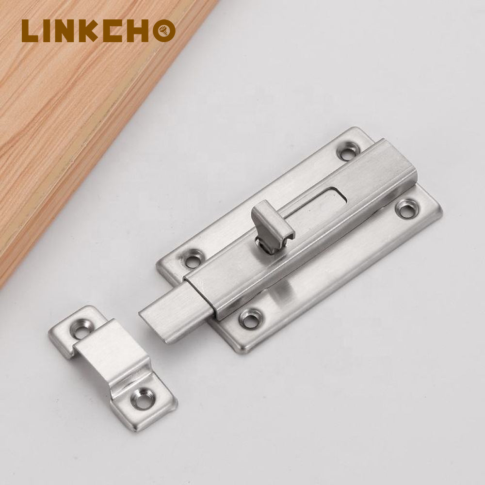 Stainless Steel Door Window Tower Bolt Latch Flush Sliding Door Barrel Tower Bolt Lock Latch