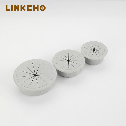 Metal Office Desk Cable Grommet Tidy Outlet Table Wire Organizer Box Waterproof Rubber Hole Cover