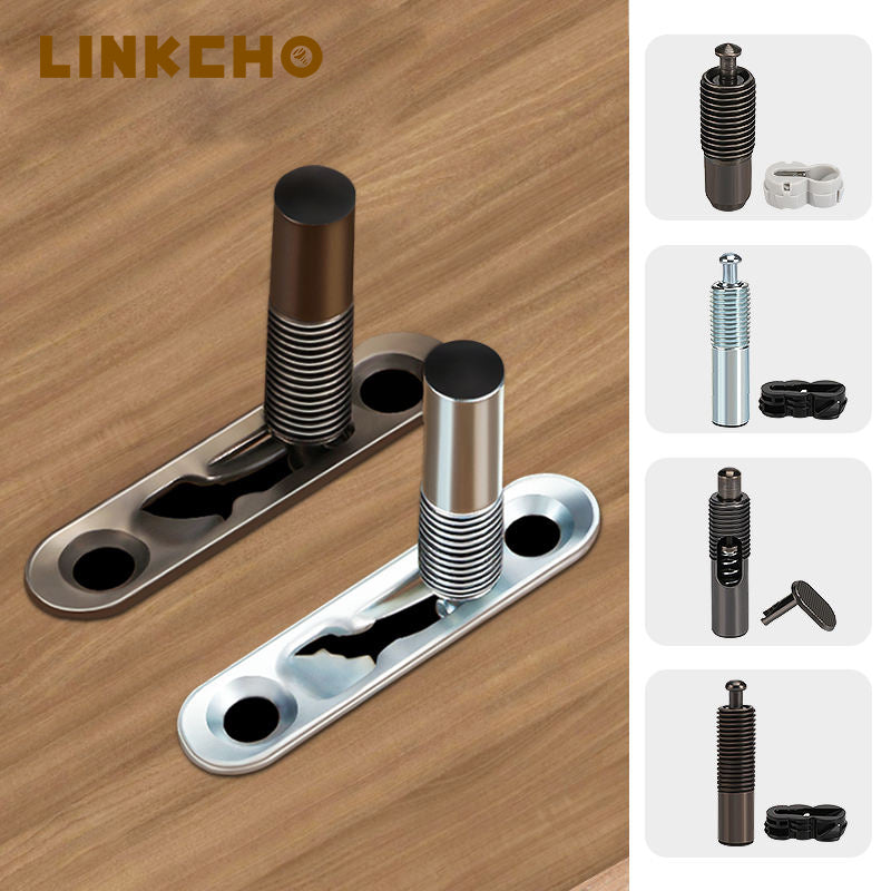 Metal Two in One Furniture Hidden Connectors Zinc Black Plated Invisible Panel Joints Fasteners for Cabinet Furniture