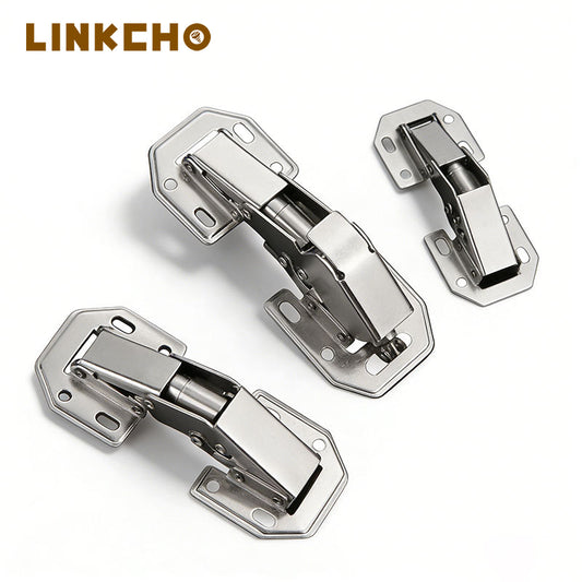 Adjustable Stainless Steel Invisible Frog Hinge Hidden Hinges for Kitchen Cabinets Bar Counters Bedrooms Schools Hospitals