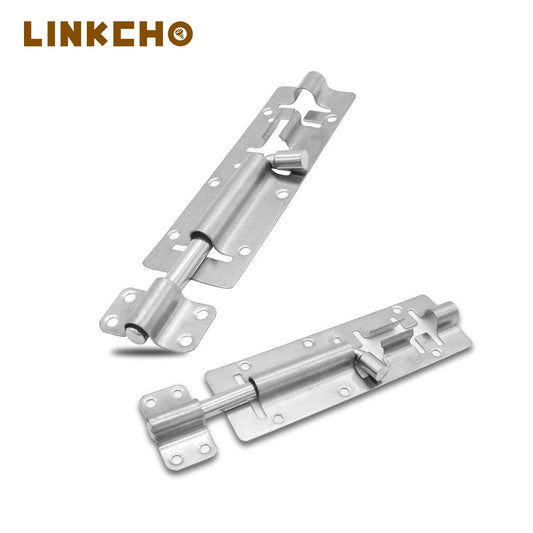 Popular Type Stainless Steel Barrel Tower Latch Sliding Door Lock Wood Door Bolt