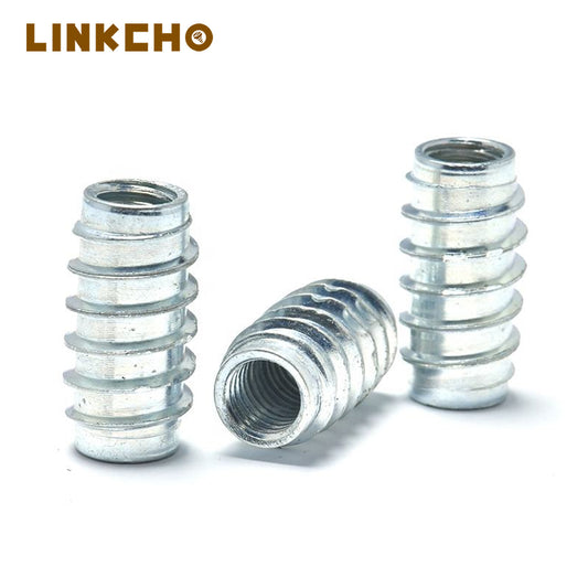 stainless carbon steel Iron Brass Bolts Table Hinge Threaded Insert Nut furniture nuts Furniture Screws