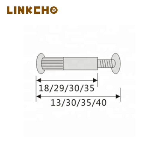 M4/M6 Zinc Allen Bolts Double Cap Rivet Furniture Hardware Screw Nut