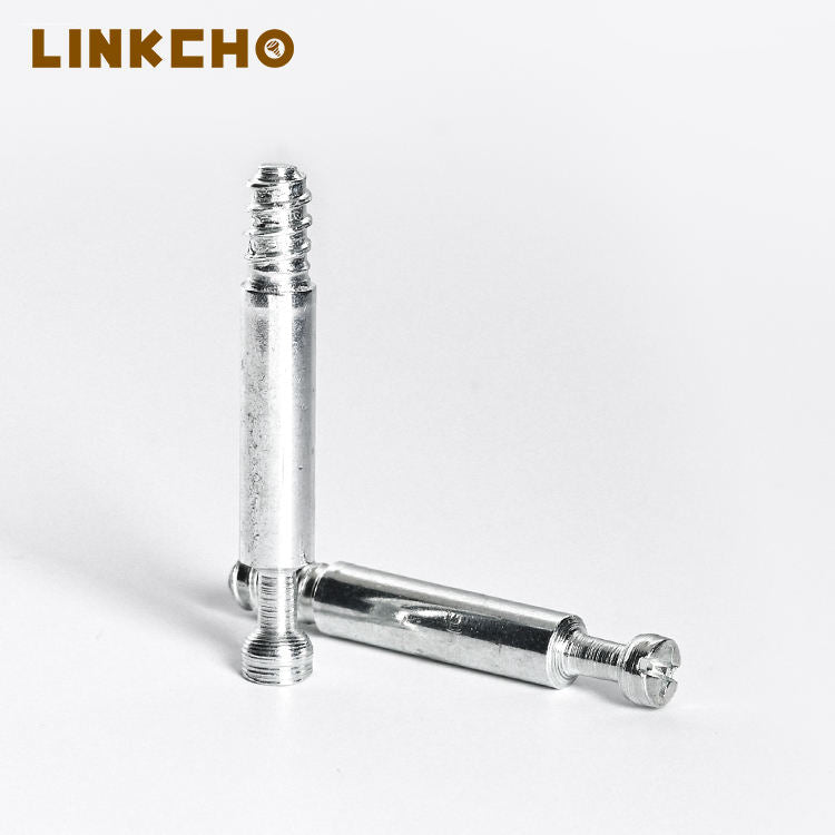Furniture Hardware Cam Dowel Lock Connector Bolts Set Screws with Zinc Plated Carbon Steel and Wooden Dowel Nut