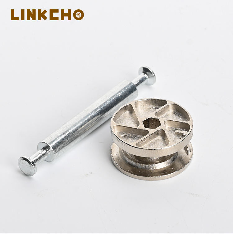 Wheel Double End Connector Kitchen Cabinet Fastener Furniture Cam Lock Screws Bolts 3-in-1 Waterproof