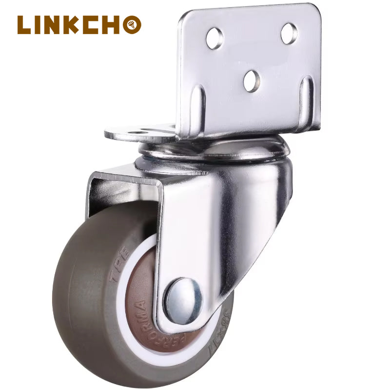 4 5 6 8 Inch Heavy Duty Industrial Caster Wheels Static Mute Trolley Rubber Oil PU for Living Room Use