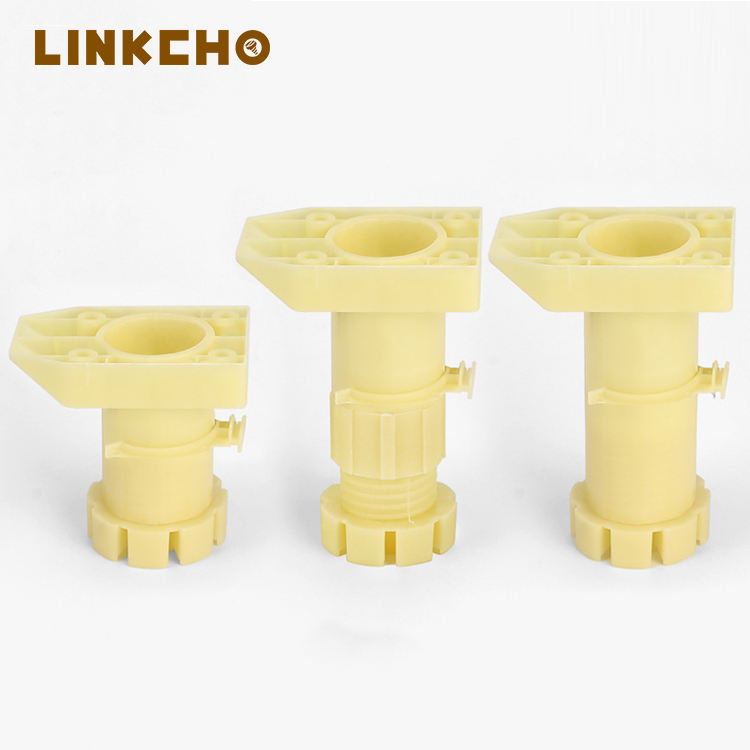 PP Adjustable Heavy Duty Furniture Legs for Kitchen Dining Hotel & Living Room Cabinets-Modern Design Plastic