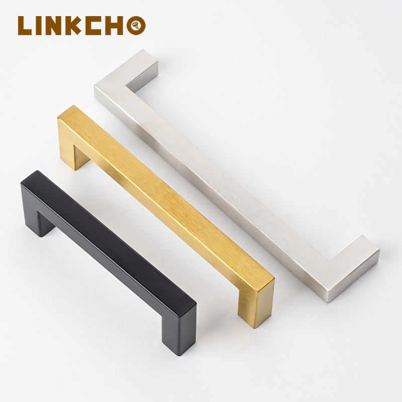 Profile Cabinet Handles Aluminum Edge Black Aluminium Kitchen Handle Stainless Steel Contemporary Kitchen Cupboard Handles Gold
