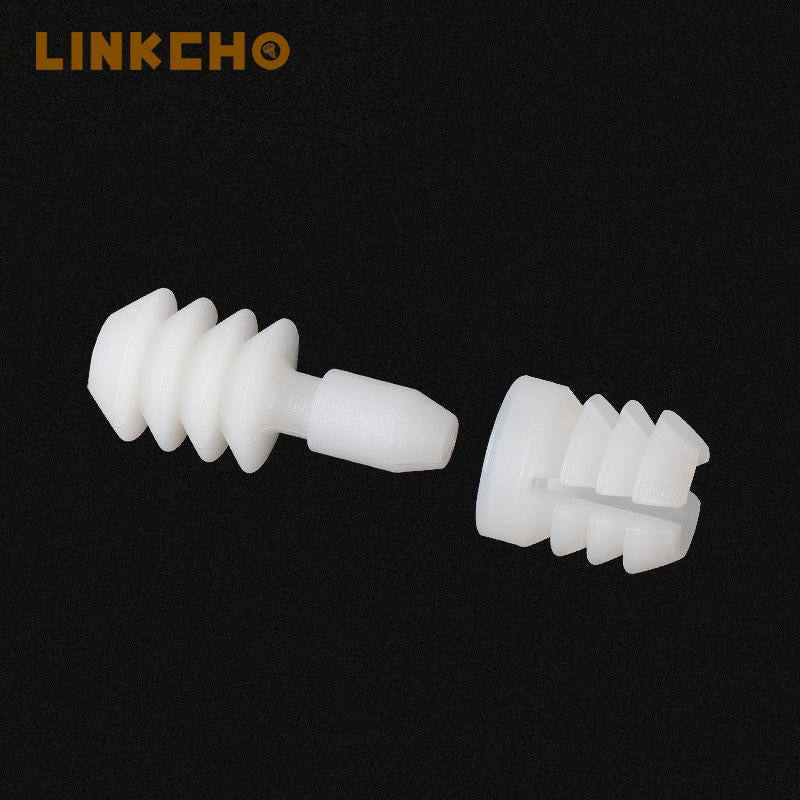 Hardware Plastic Insert Connector 2 in 1 Connecting Pin Bolt Screw Quick Install Nylon Fastener Hidden Nuts and Bolts