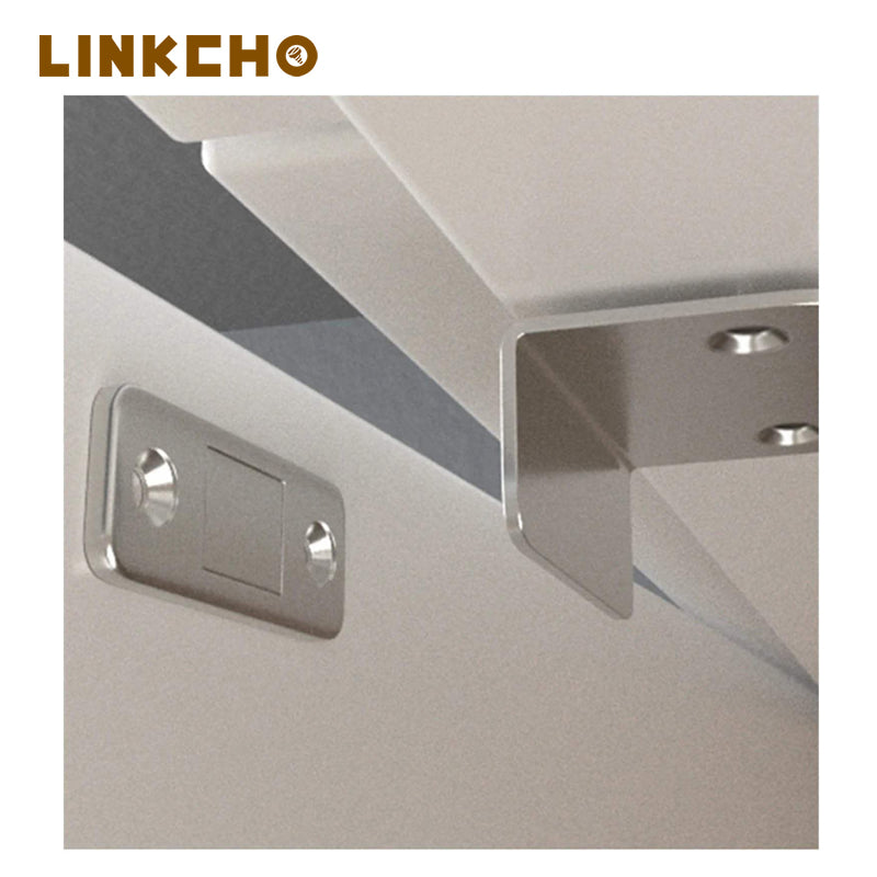 Magnetic Suction Cabinet Latches Sliding Door Closer-Stainless Steel + Magnetic Ultra-thin 2.5MM Hotel Living Room