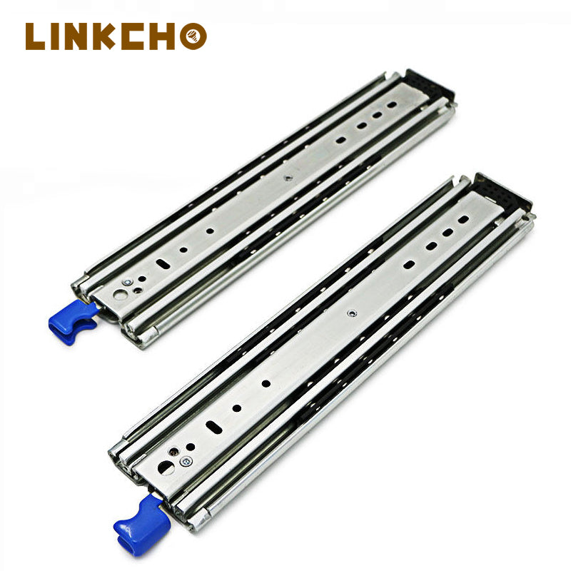 227KG Full Extension Lock-In and Lock-Out Heavy Duty Slide Rail Full Extension Drawer Slide Ball Bearing Drawer Slide