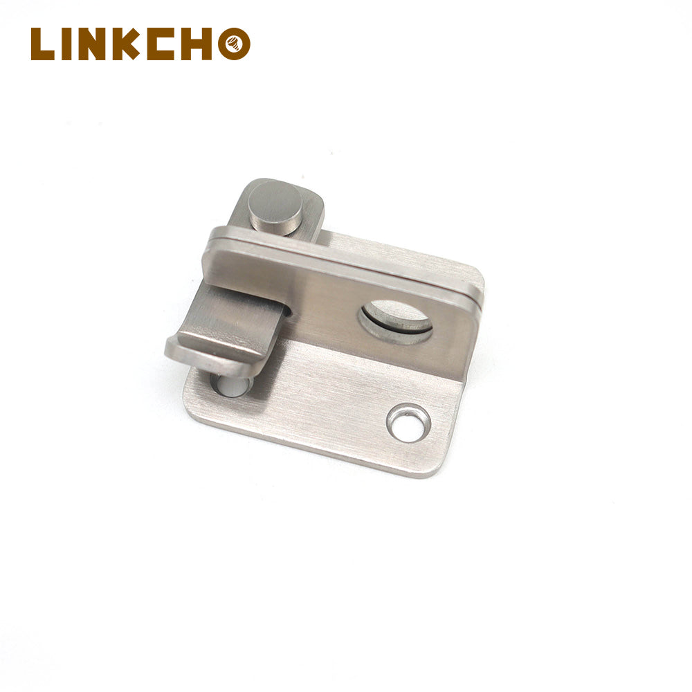 Factory Direct Selling Stainless Steel Push Lock Door Steel Door Latch Sliding Lock Barrel Bolt Push Lock Door Latch