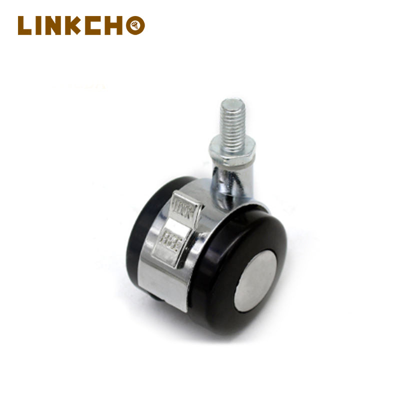 Heavy Duty 3-Inch Retractable Caster Wheels Custom Motorized Swivel Orange PP for Office & Hospital Use