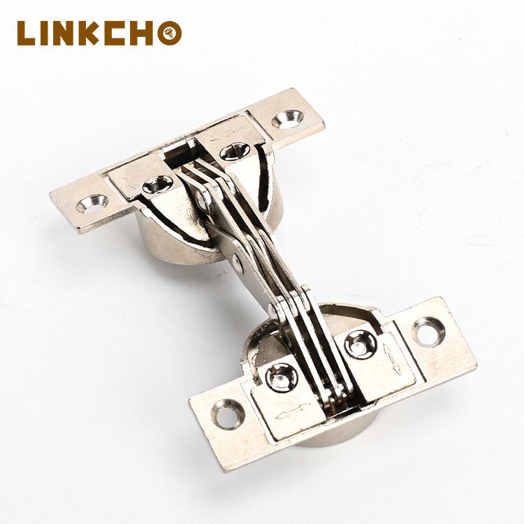 125 Angled Hinge Cabinet Door 4 Holes Zinc Alloy Springless Silent Soft Closing
