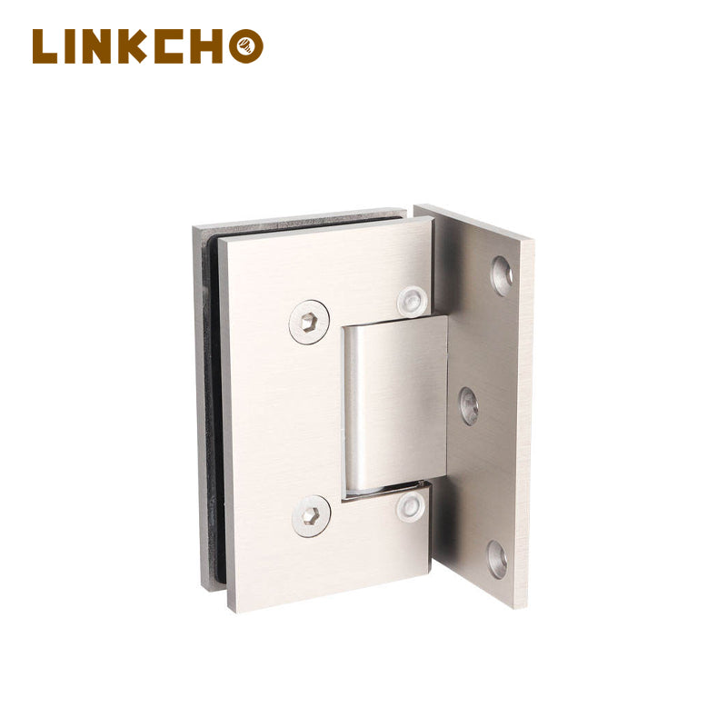 Modern Solid Brass Adjustable Soft Closing 180 Degree Pivot Hinge for Bathroom Door with 5MM Thickness