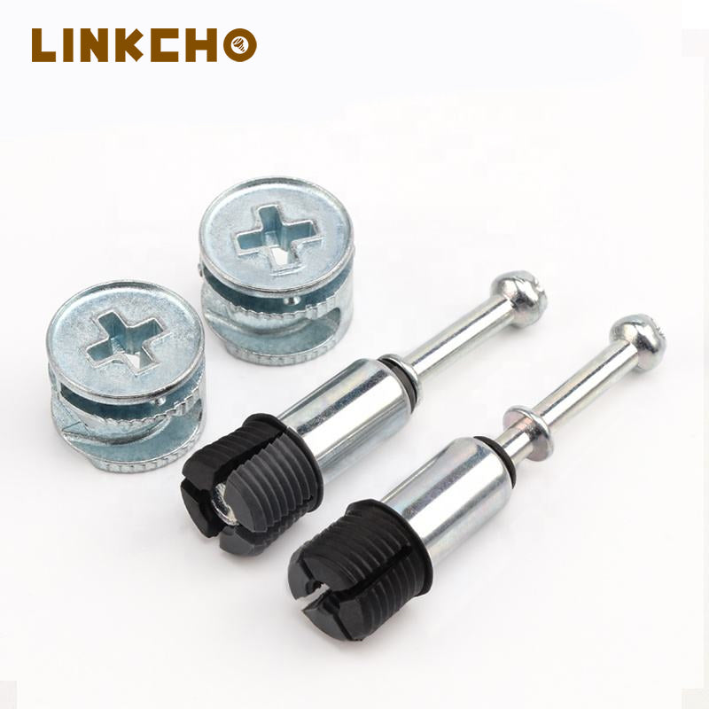 Hardware 2-in-1 Eccentric Wheels Furniture Cam Lock Fasteners Multi-Size Repair Spare Parts Nut & Bolt Quick Install