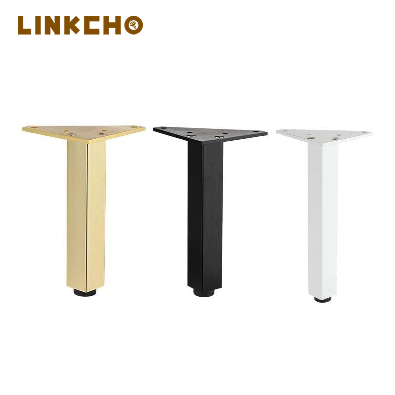 Adjustable Aluminum Alloy Support Cabinet Legs Black Metal Furniture Leg Accessories for TV Bathroom Living Room Outdoor Use