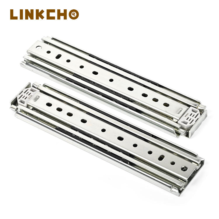 76mm Wide Heavy-duty Three-section Guide Rail Industrial RV Cabinet Drawer Heavy-duty Slide Slides