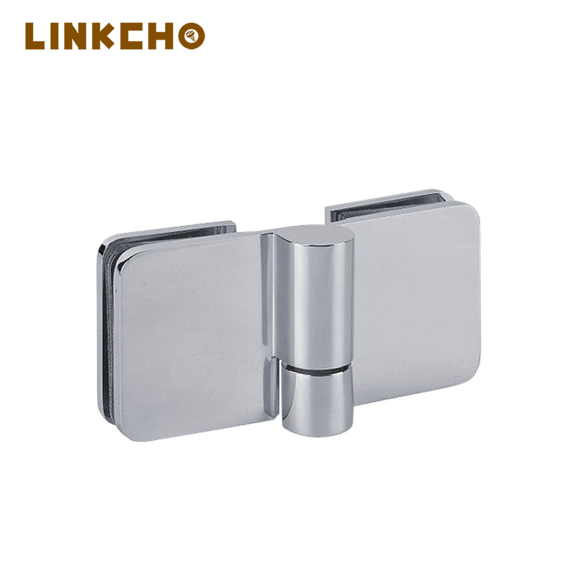 180 Degree Heavy Duty Brass-Plated Metal Glass Door Modern Style Space-Saving Shower Room Balance Lifting Hinge for Bathroom