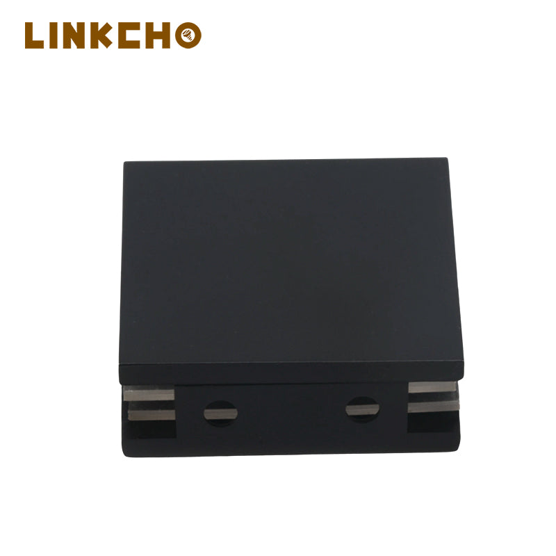 Square Stainless Steel Handrail Railing Glass Clip Shower Hinge Door Glass Clamp Black for Shower Door