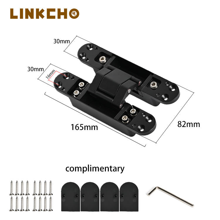 Wholesale Kitchen Hidden Invisible Hinges 3D Adjustable Heavy-Duty Zinc Alloy 100KG Capacity 180 Opening Soft Closing