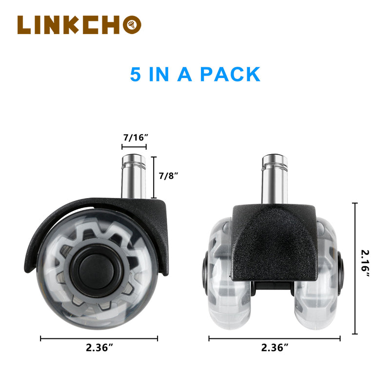 Transparent PU Caster Furniture Caster Office Chair Caster