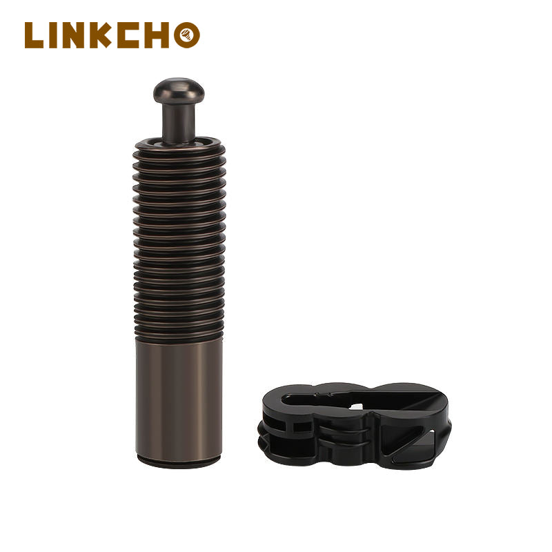 Metal Two in One Furniture Hidden Connectors Zinc Black Plated Invisible Panel Joints Fasteners for Cabinet Furniture