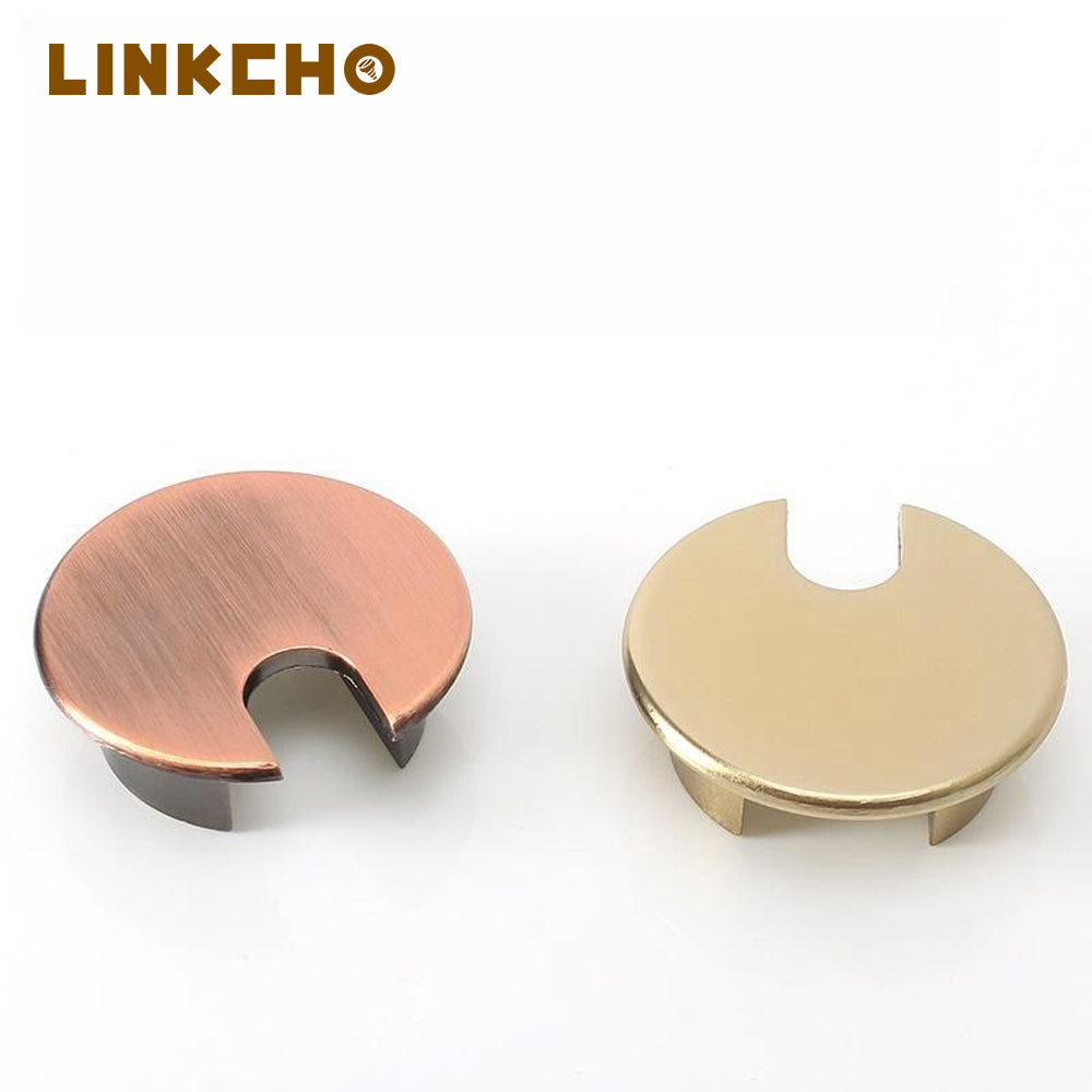 Computer Desk Cord Wire Organizer Grommet Zinc Alloy Office Computer Desktop Wire Cable Grommet Box