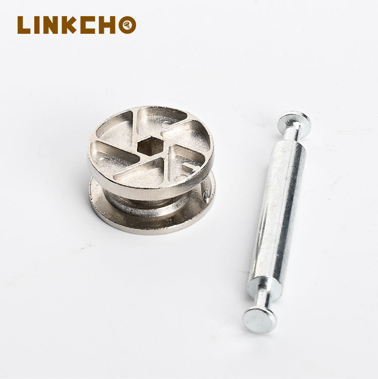 Wheel Double End Connector Kitchen Cabinet Fastener Furniture Cam Lock Screws Bolts 3-in-1 Waterproof