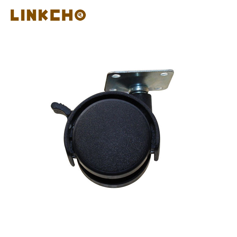 Wholesale Mute 1.5 Inch Caster Wheels with Brakes Heavy Duty Nylon Office Furniture Lockable Chair Casters
