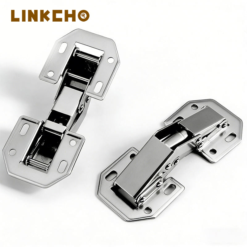 Adjustable Stainless Steel Invisible Frog Hinge Hidden Hinges for Kitchen Cabinets Bar Counters Bedrooms Schools Hospitals