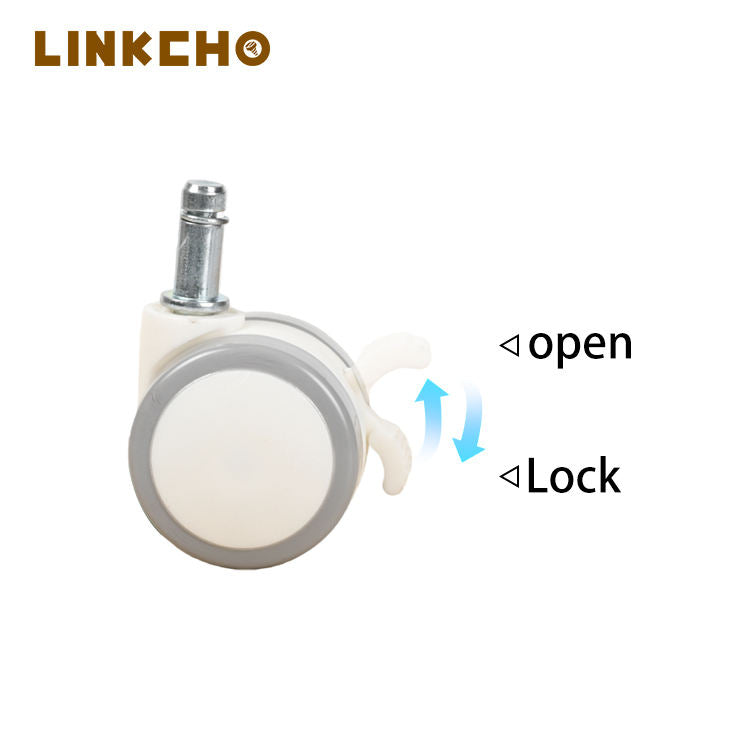 1.5 Inch Chair Furniture Wheels Mute Casters Trolley Wheels Lightweight Stem PP Universal Wheel