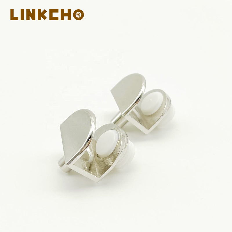 Hot Sale Furniture Wooden Board Zinc Alloy Glass Shelf Support Glass Clip Adjustable Clip Glass Clamp