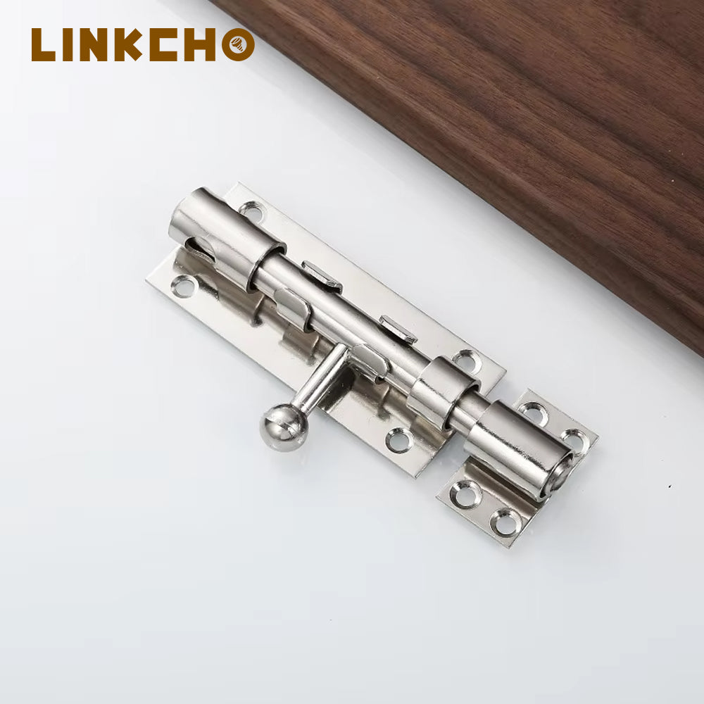 304 Stainless Steel Latch Heavy-duty Gate Sliding Door Barrel Bolt Perforation Safety Modern Design Hotel & Outdoor