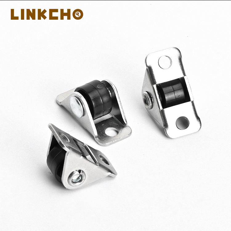 Durable Mini Universal Iron Nylon Wheel Swivel Brake Casters 6kg Capacity Precision Ball Bearing Modern Design Hospital Bathroom
