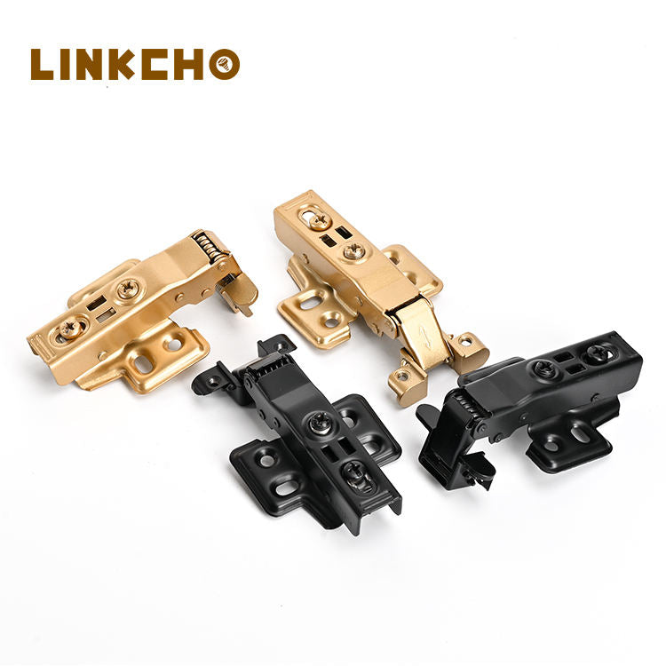 Black Stainless Steel Soft Close Hydraulic Hinges Hiding Feature for Kitchen Cabinet Bedroom Hospital Use-Aluminum Frame