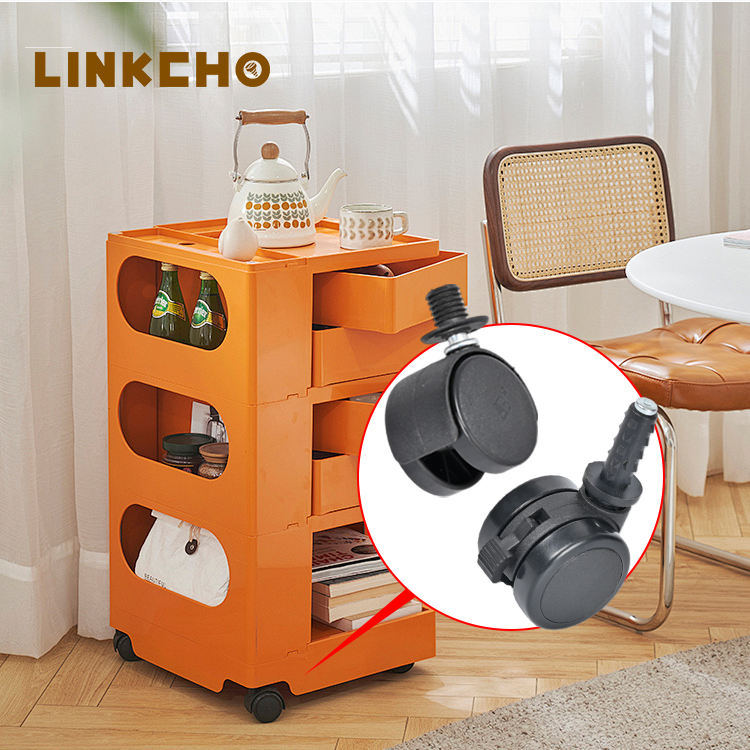 Furniture Casters 1.5-inch and 2-inch Swivel Casters Silent PVC Casters With Silent Edging for Hospital & School