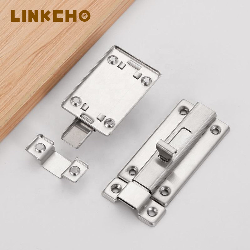 Stainless Steel Door Window Tower Bolt Latch Flush Sliding Door Barrel Tower Bolt Lock Latch