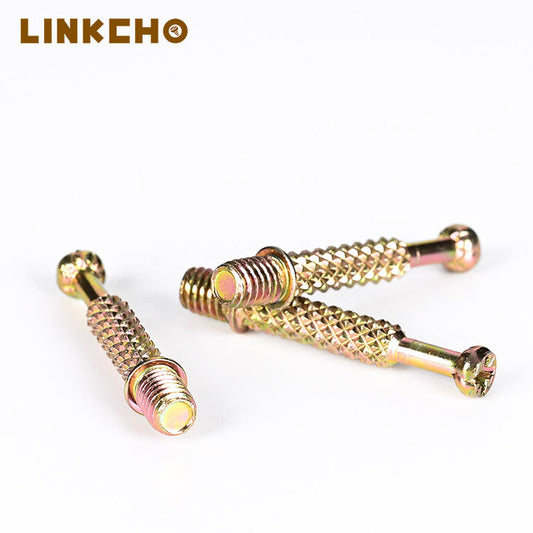 Factory Wholesale 3 in 1 Furniture Joint Connector Cam Bolt Connecting Connecting Rod Fittings for Cabinet