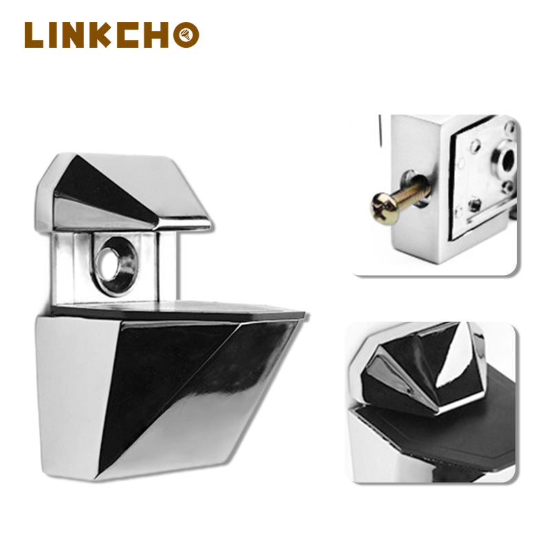 Zinc Alloy Glass Clamp Holding Railing Clip Adjustable Glass Clip