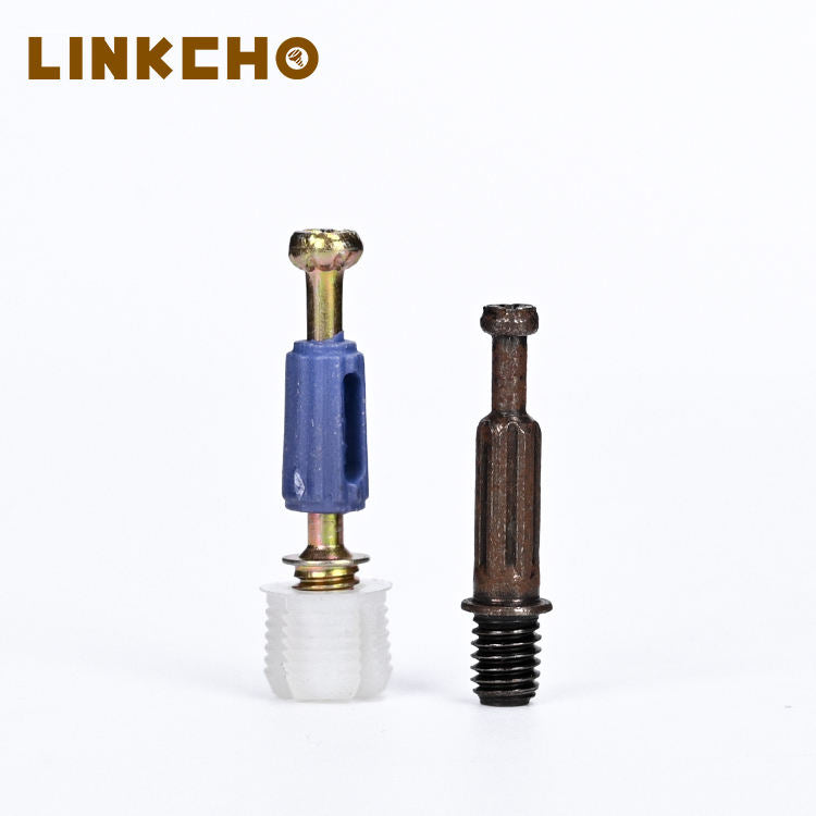 Full Set Three One Furniture Hardware Cam Lock Screw Connector Dowel Pin Fastener Miter Double Ended Connectors Shelf Supports