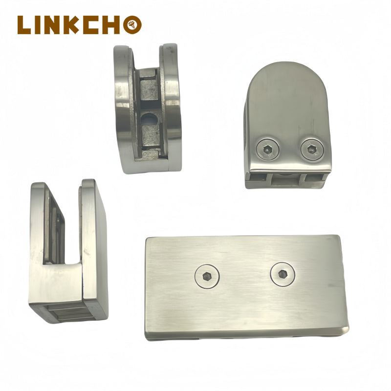 8mm/10mm shower glass clamp CNC stamping machining services glass clips clamp